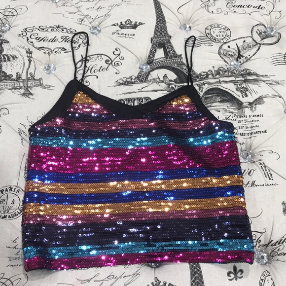 🛍2/$30🛍 WAYF Sequins Cami - Picture 5 of 9